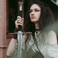 Productafbeelding Geralt van Rivia Stalen Zwaard Replica met Schede voor Witcher Fans