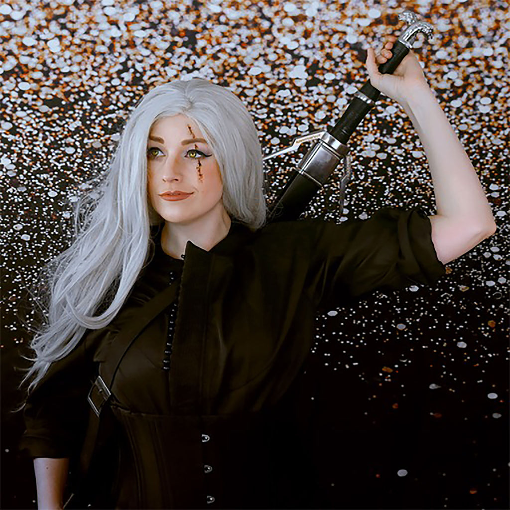 Productafbeelding Geralt van Rivia Zilveren Zwaard Replica met Schede voor Witcher Fans