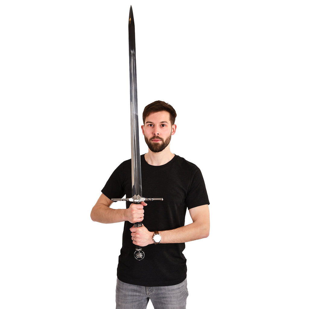 Productafbeelding Geralt van Rivia Tweehandig Zwaard Replica met Schede voor Witcher Fans