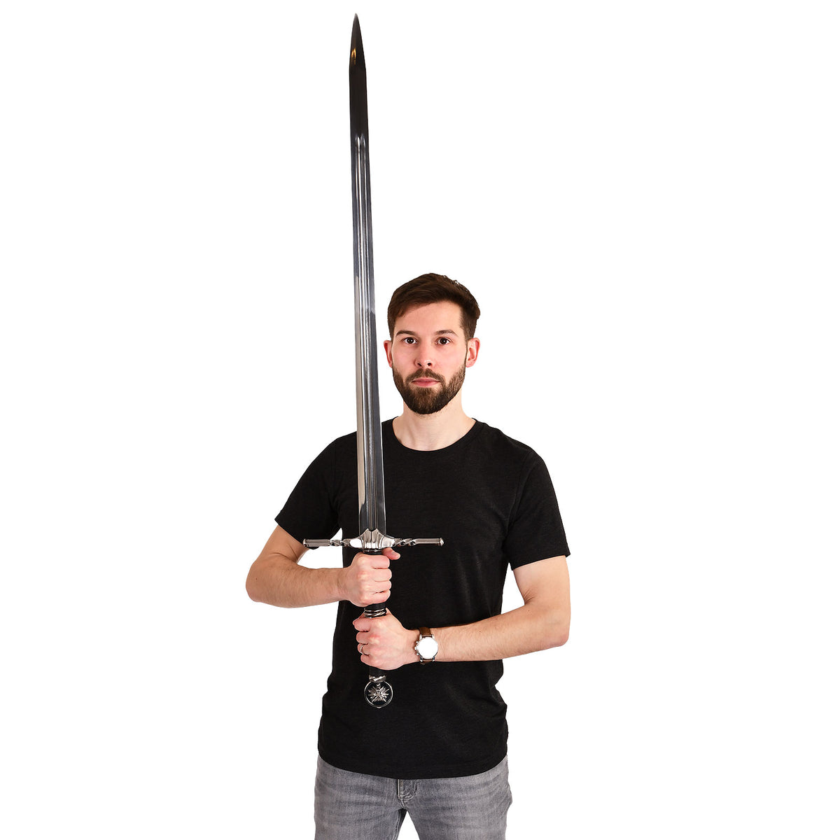 Product image Geralt of Rivia Two-Handed Sword Replica with Sheath for Witcher Fans
