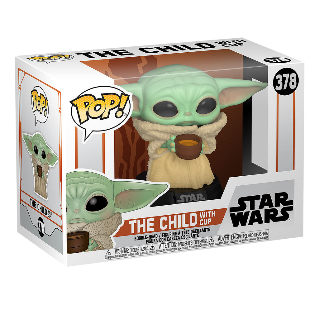 Productafbeelding The Child met Beker Funko Pop Bobblehead Figuur - Star Wars The Mandalorian