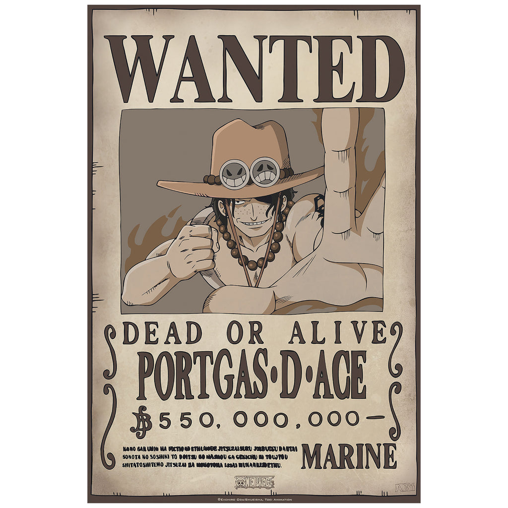Productafbeelding One Piece - Wanted Luffy & Ace Poster 2-delige Set