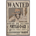 Productafbeelding One Piece - Wanted Luffy & Ace Poster 2-delige Set
