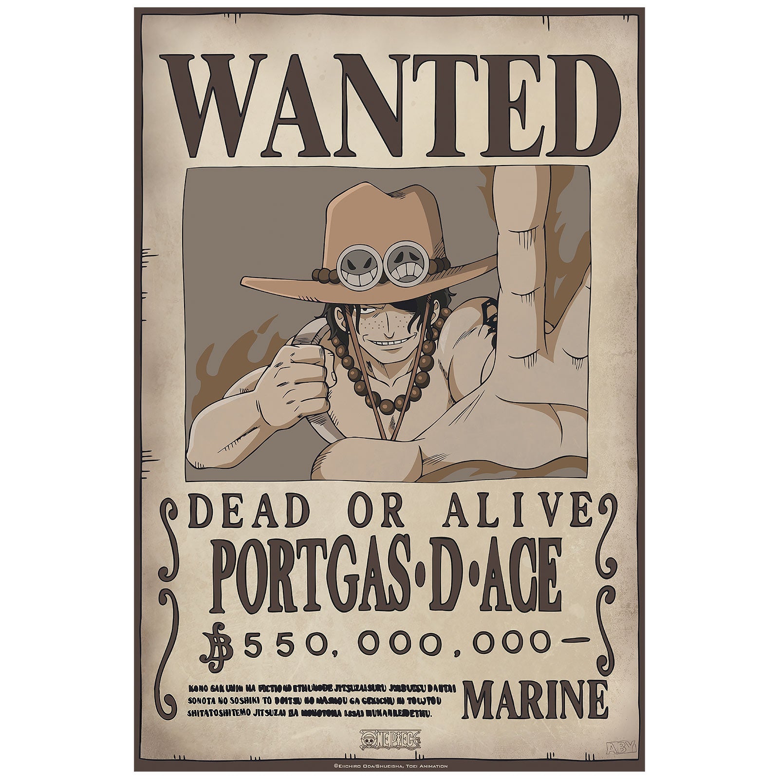 Productafbeelding One Piece - Wanted Luffy & Ace Poster 2-delige Set