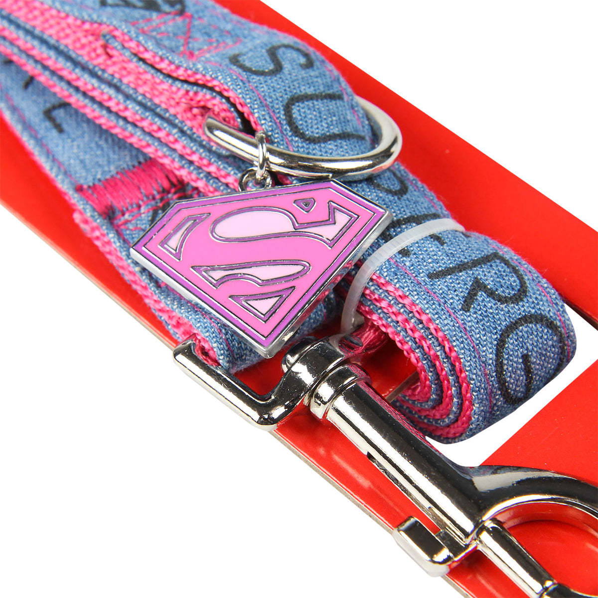 Productafbeelding Supergirl hondenriem roze-blauw