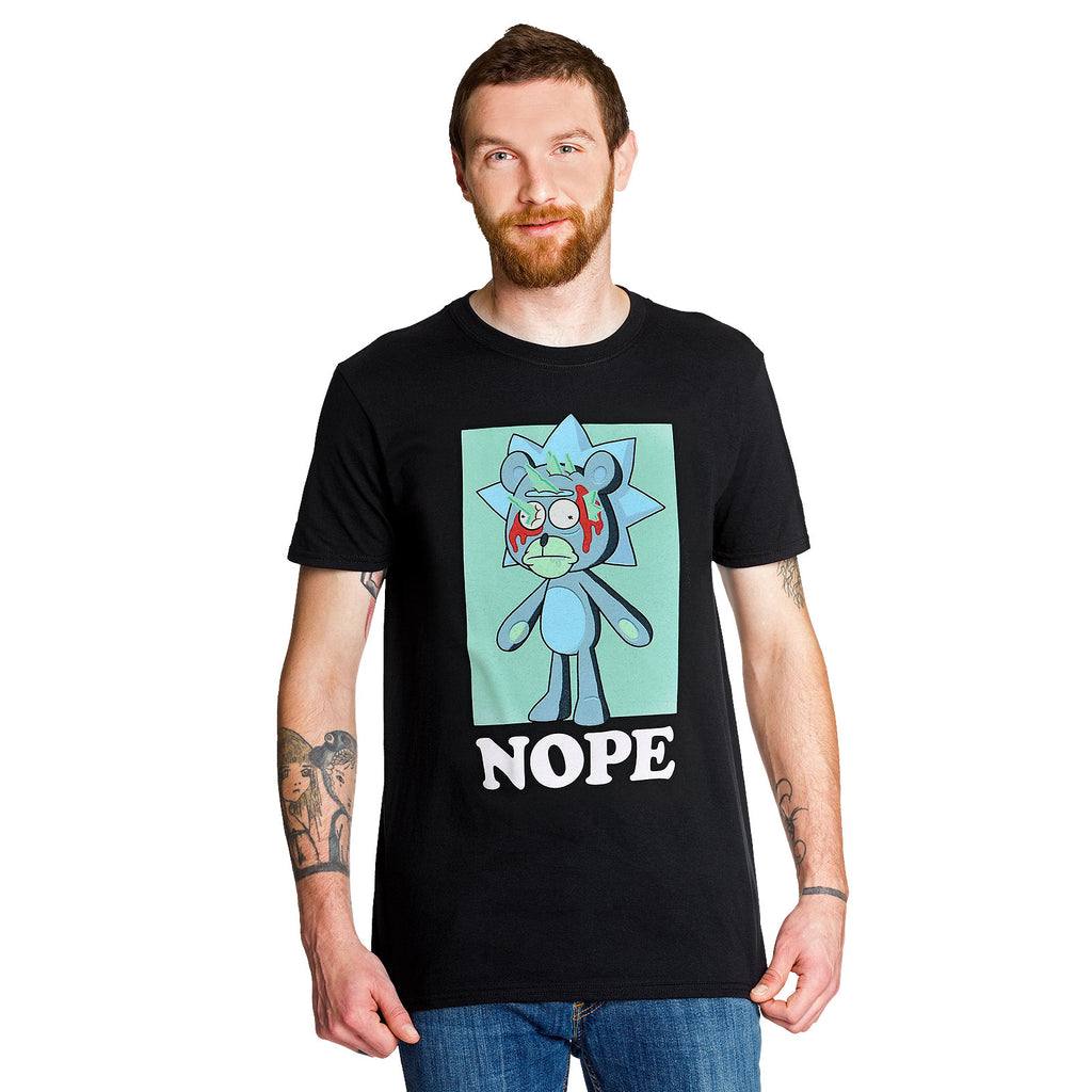 Productafbeelding Rick en Morty - Nope T-Shirt zwart