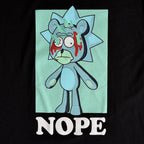 Productafbeelding Rick en Morty - Nope T-Shirt zwart