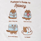 Productafbeelding Pusheen - Gids voor ontspannen Longshirt Dames wit