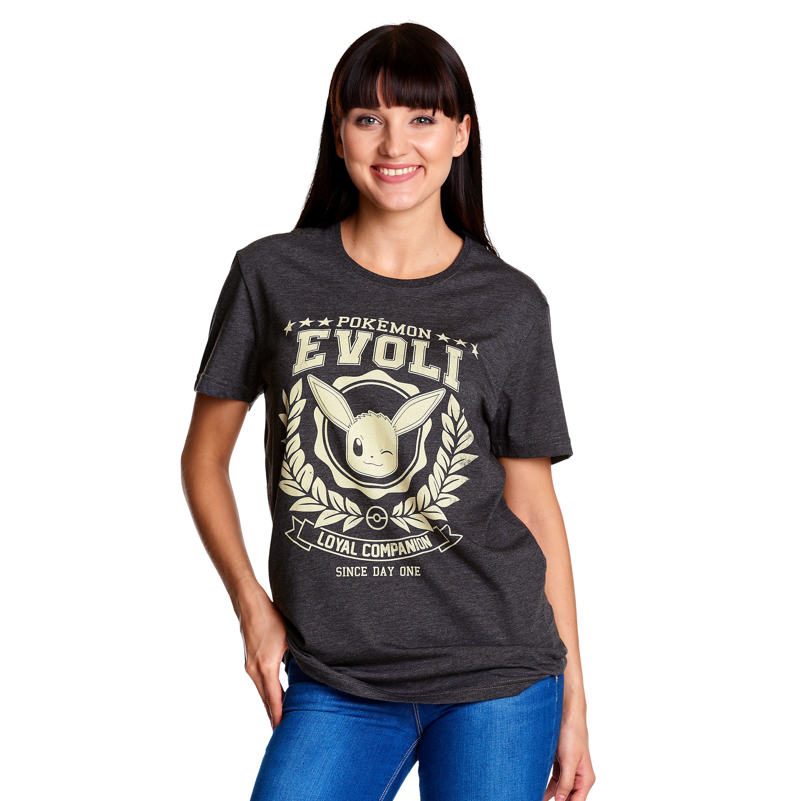Productafbeelding Pokemon - Eevee Loyal Companion T-shirt grijs