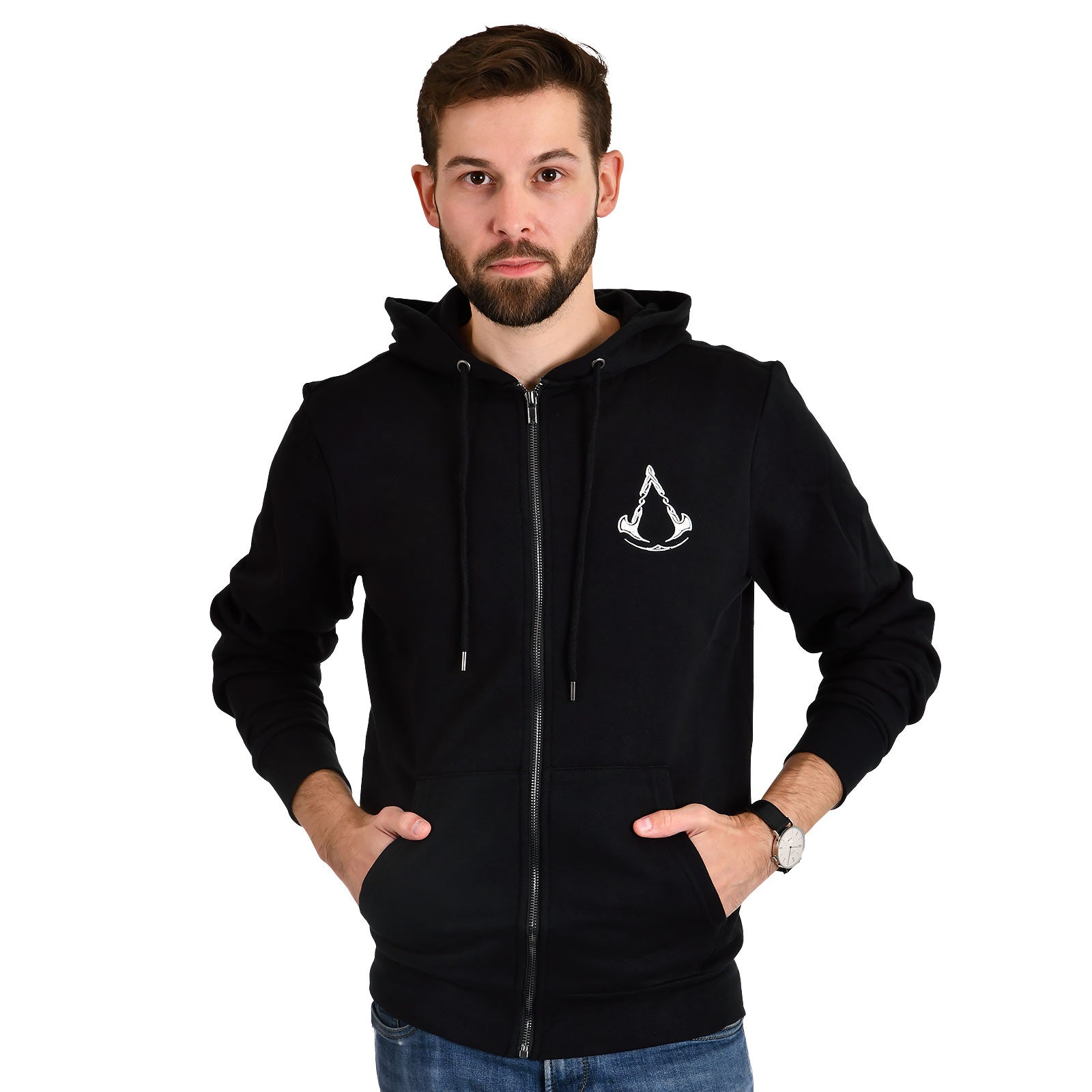 Productafbeelding Assassin's Creed - Valhalla Crest Banner Hoodie zwart