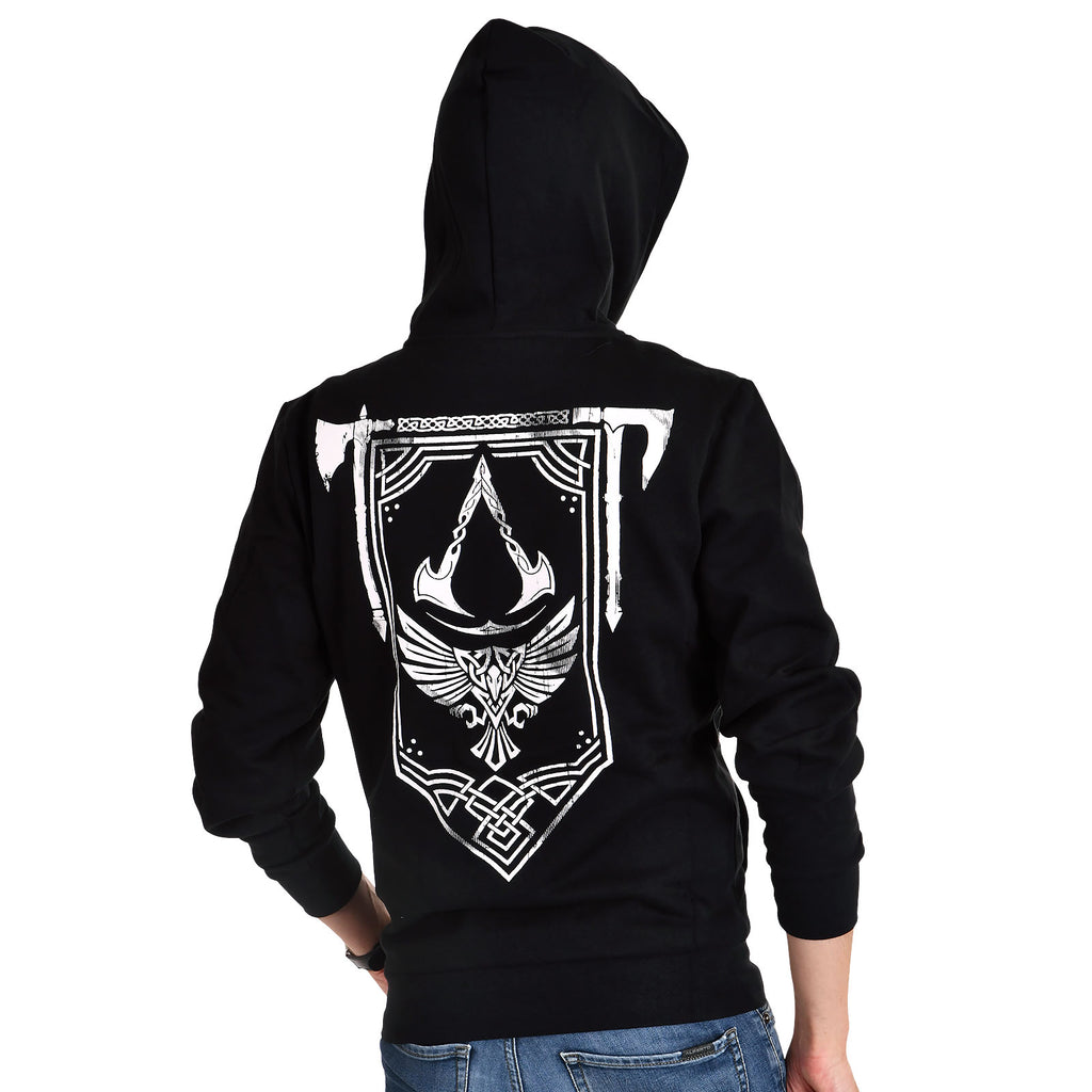 Productafbeelding Assassin's Creed - Valhalla Crest Banner Hoodie zwart