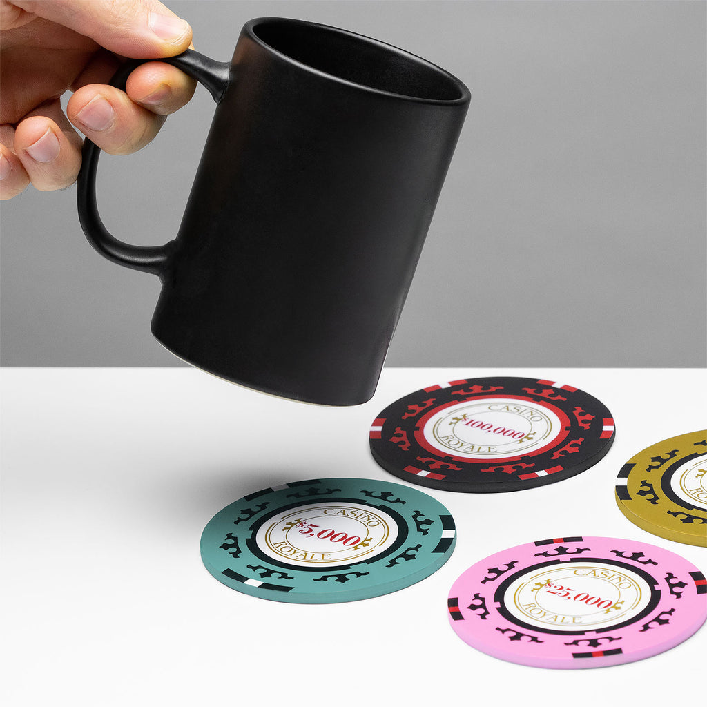 Productafbeelding James Bond - Casino Royale Poker Chip Onderzetters Set van 4