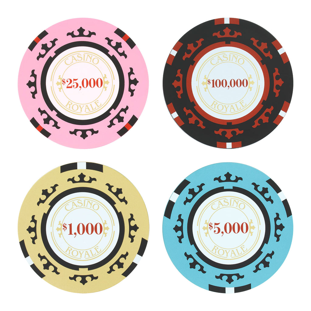 Productafbeelding James Bond - Casino Royale Poker Chip Onderzetters Set van 4