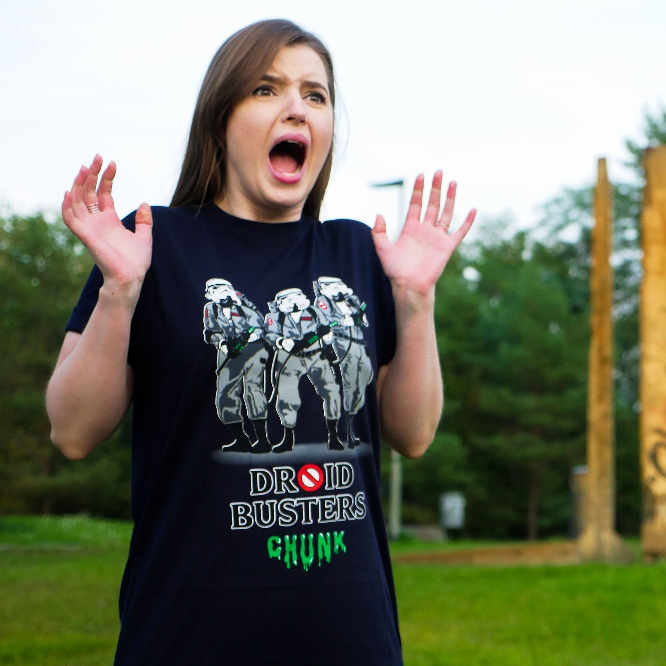 Productafbeelding Droidbusters T-shirt voor Star Wars Fans blauw