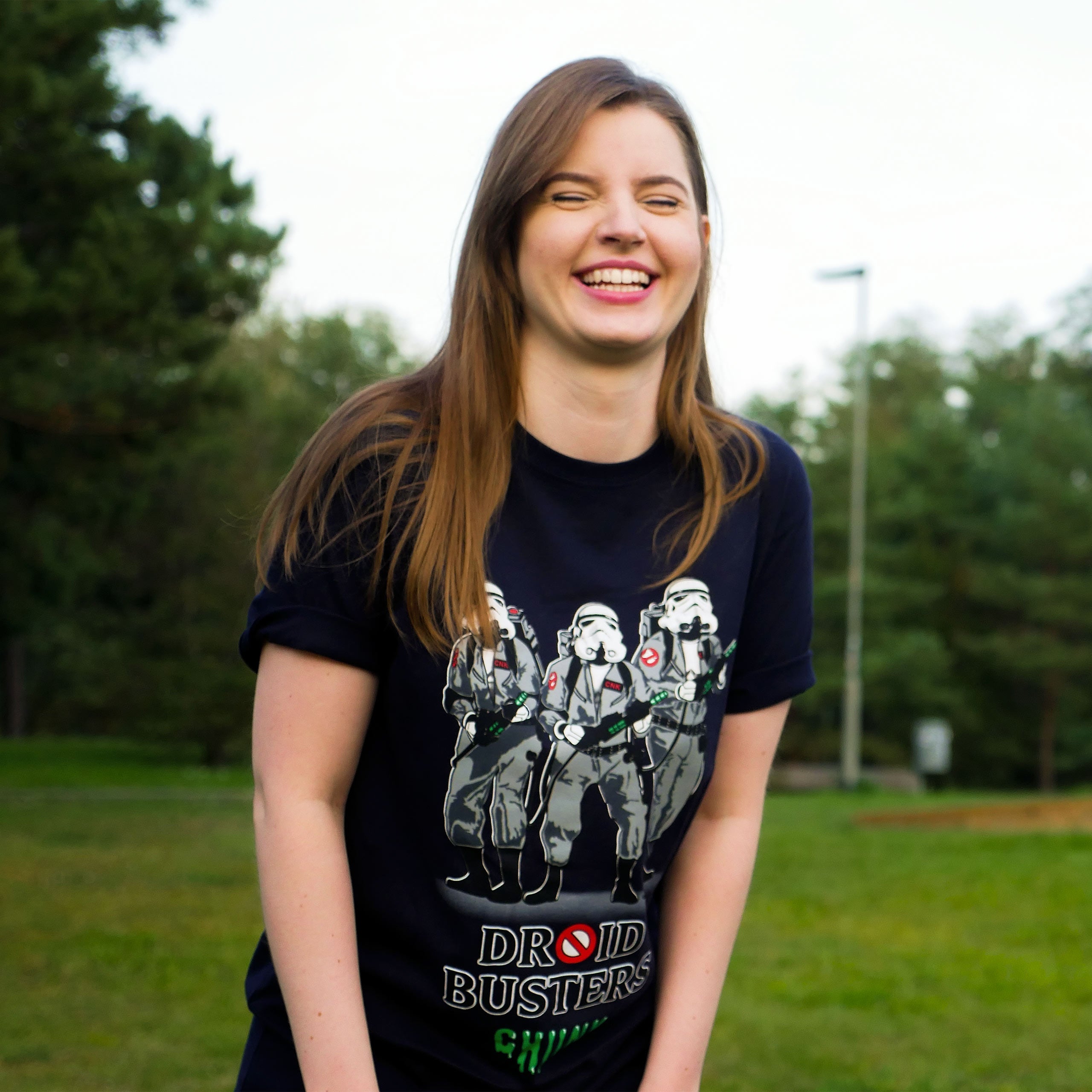 Productafbeelding Droidbusters T-shirt voor Star Wars Fans blauw
