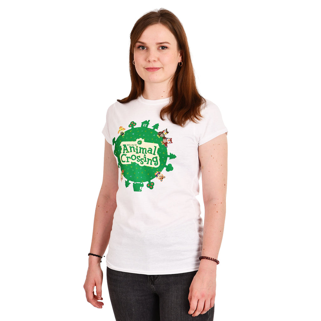 Productafbeelding Animal Crossing - Logo T-Shirt Dames wit