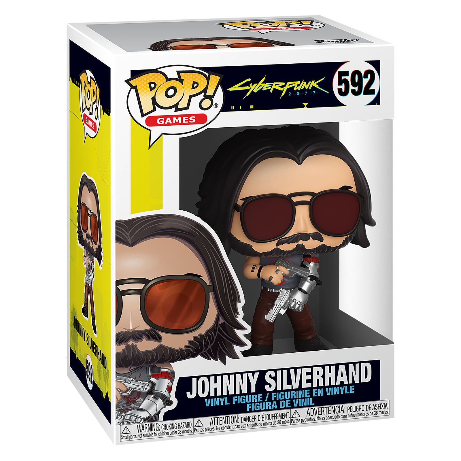Productafbeelding Cyberpunk 2077 - Johnny Silverhand met wapen Funko Pop Figuur