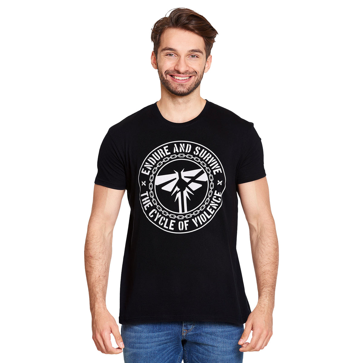 Productafbeelding Endure and Survive T-shirt voor The Last of Us fans zwart