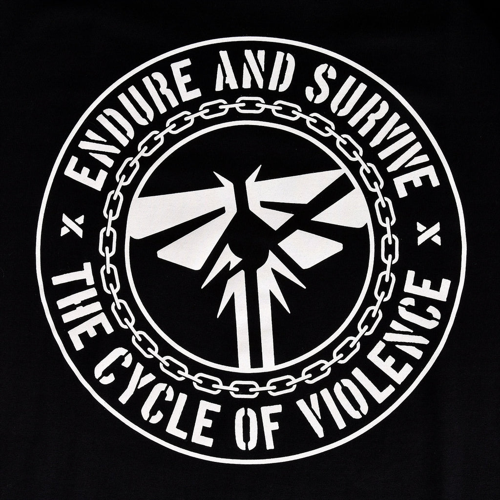 Productafbeelding Endure and Survive T-shirt voor The Last of Us fans zwart