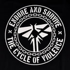 Productafbeelding Endure and Survive T-shirt voor The Last of Us fans zwart
