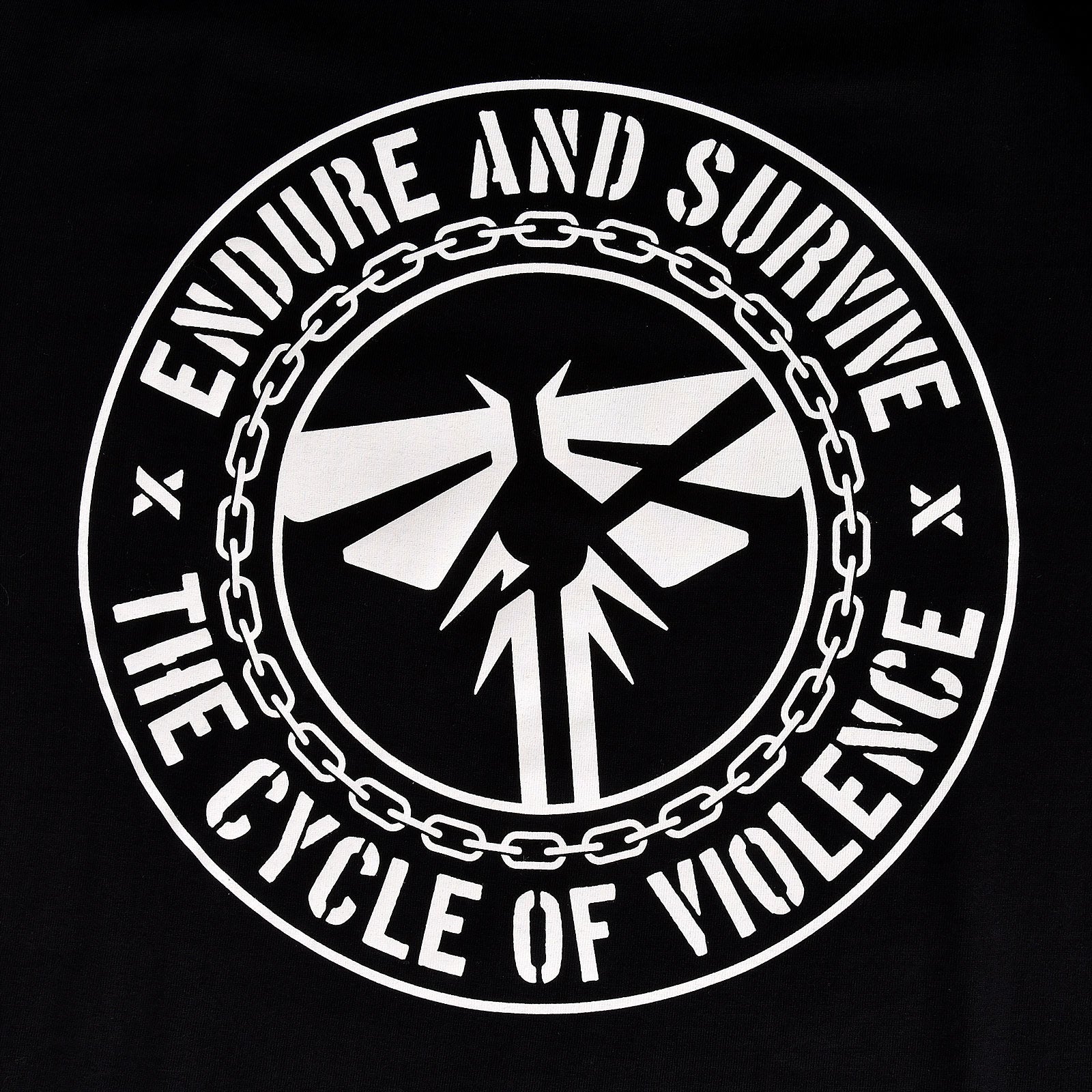 Productafbeelding Endure and Survive T-shirt voor The Last of Us fans zwart