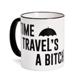 Productafbeelding Time Travel's a Bitch mok voor The Umbrella Academy fans