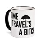 Productafbeelding Time Travel's a Bitch mok voor The Umbrella Academy fans
