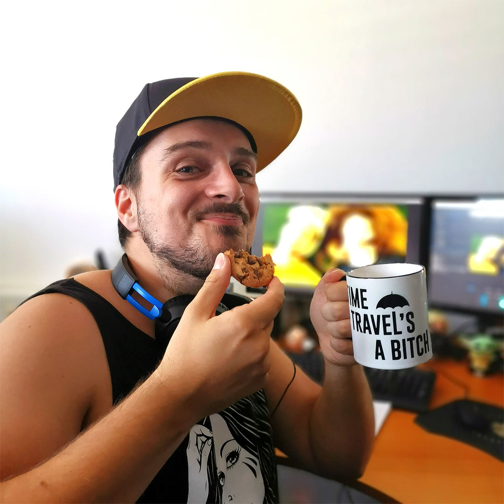Productafbeelding Time Travel's a Bitch mok voor The Umbrella Academy fans