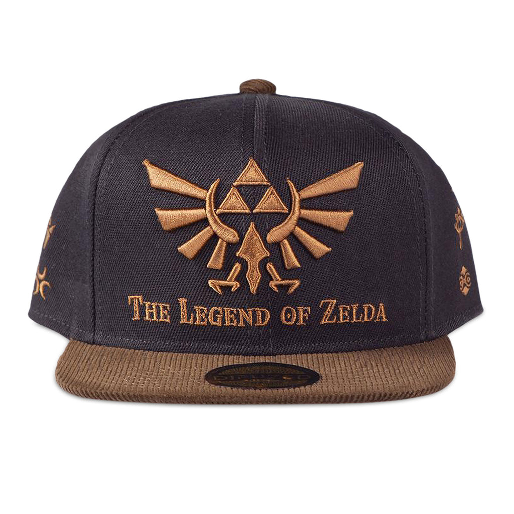 Productafbeelding Zelda - Hyrule Logo Snapback Cap zwart-bruin