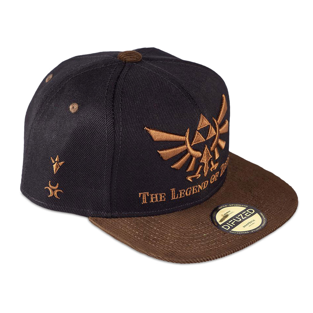 Productafbeelding Zelda - Hyrule Logo Snapback Cap zwart-bruin