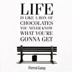 Productafbeelding Forrest Gump - Life Is Like a Box of Chocolates T-Shirt wit