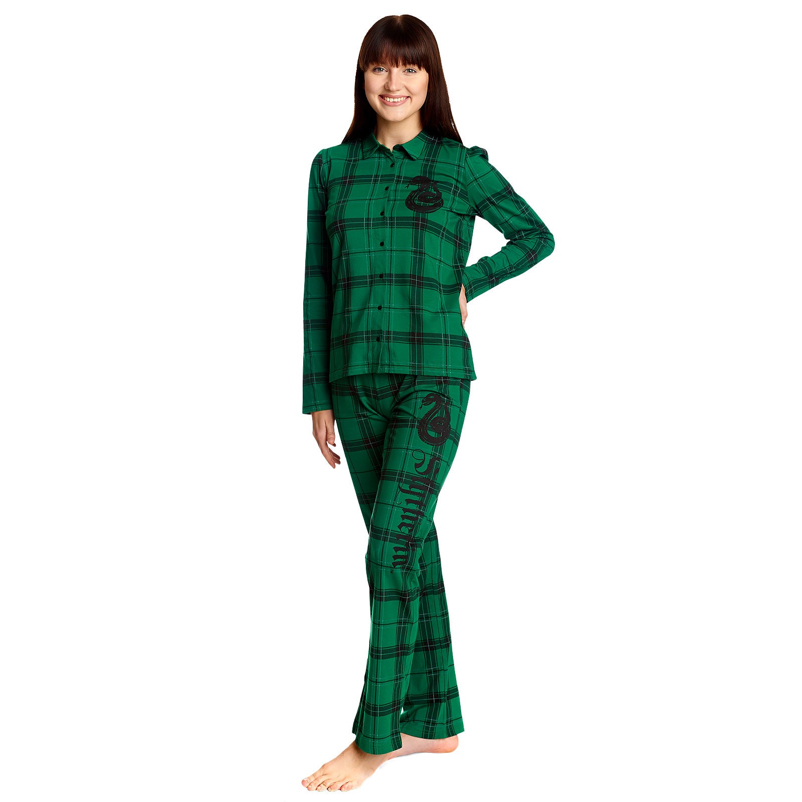 Productafbeelding Harry Potter - Slytherin Ruit Pyjama Dames groen