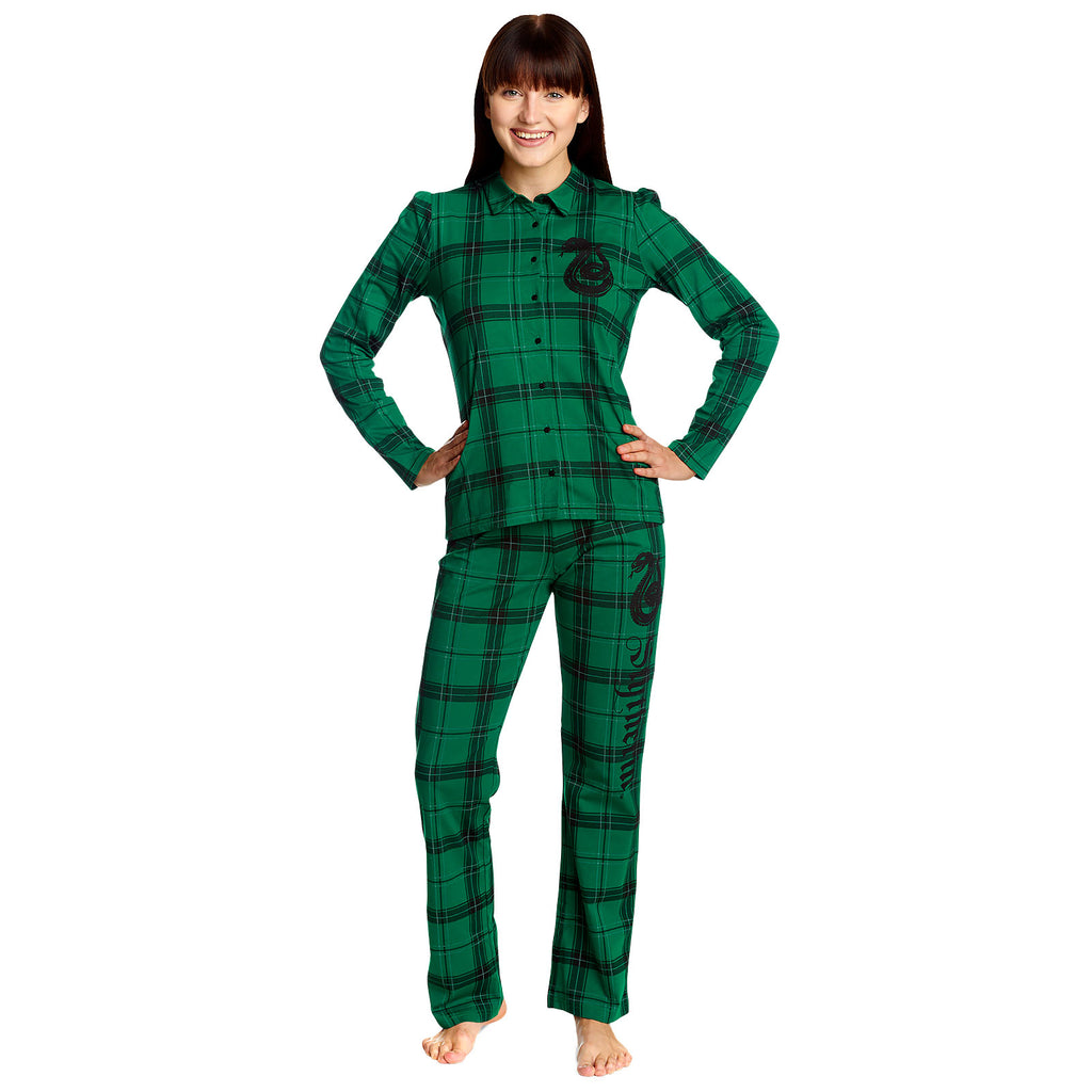 Productafbeelding Harry Potter - Slytherin Ruit Pyjama Dames groen