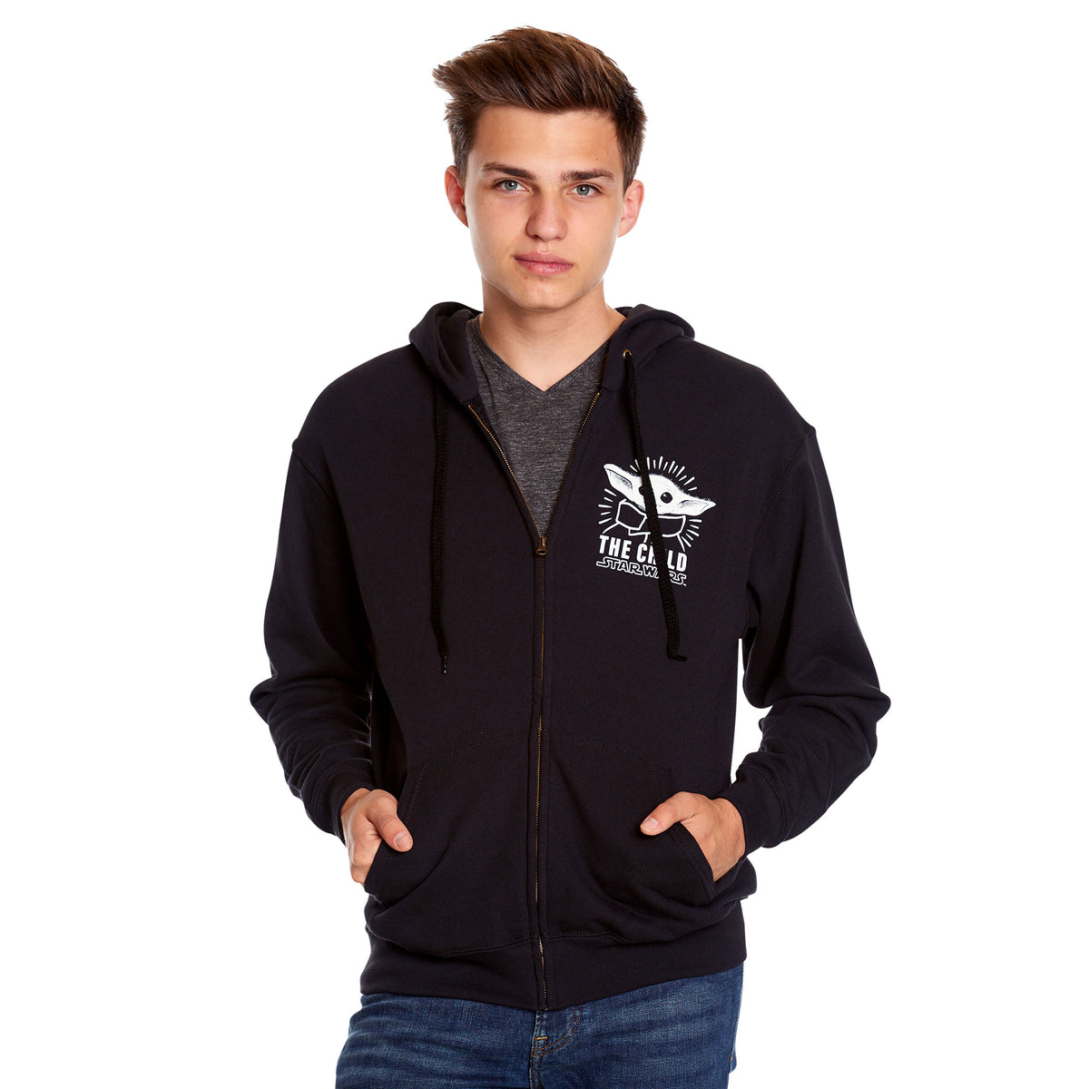 Productafbeelding The Child Hoodie zwart - Star Wars The Mandalorian