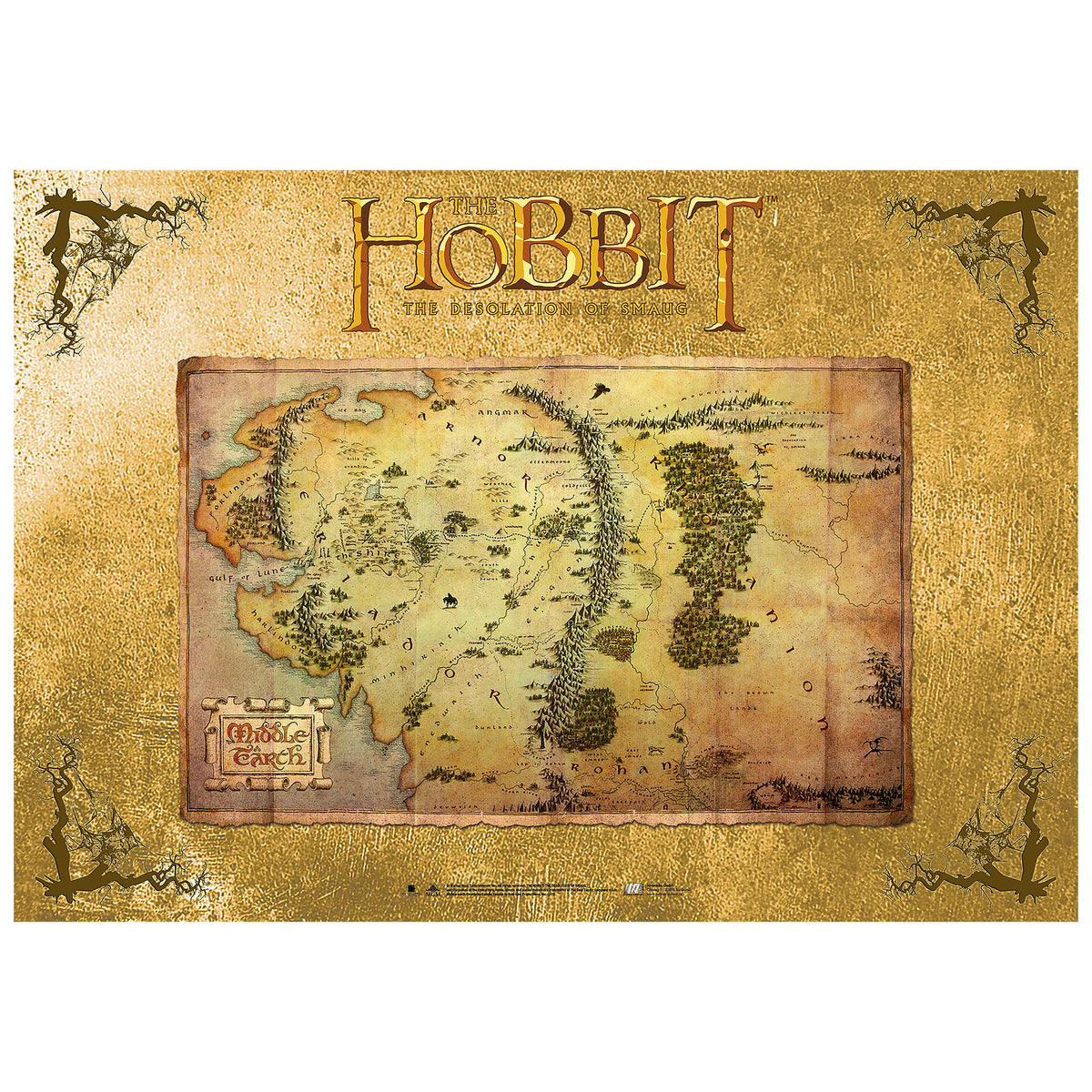 Productafbeelding De Hobbit - Midden-aarde Kaart Maxi Poster