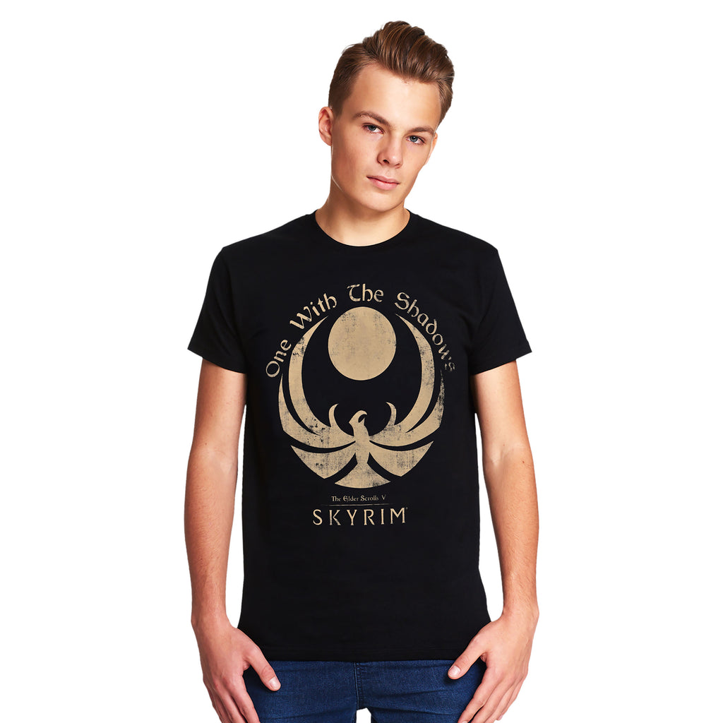 Productafbeelding Skyrim - One With the Shadows T-Shirt zwart