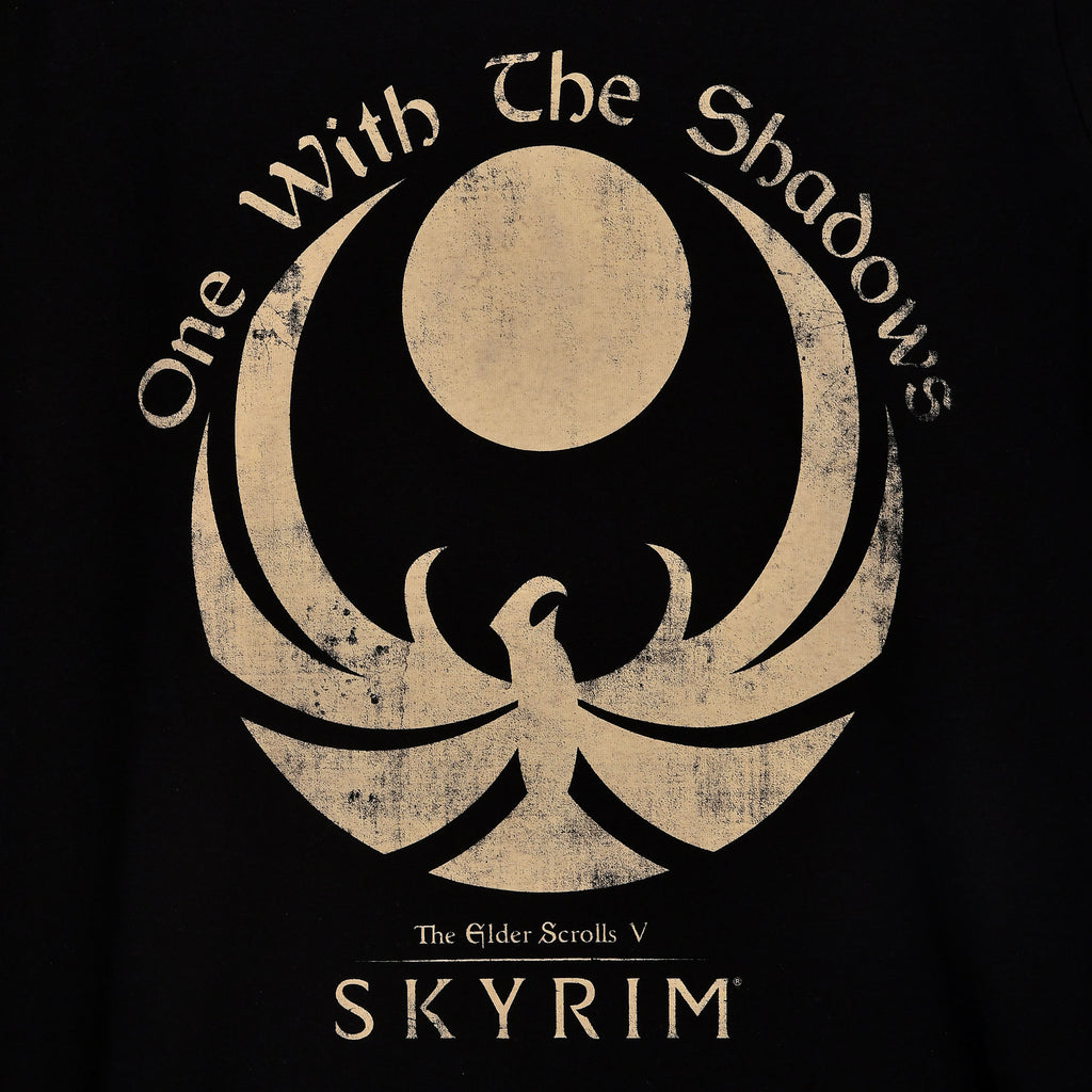 Productafbeelding Skyrim - One With the Shadows T-Shirt zwart