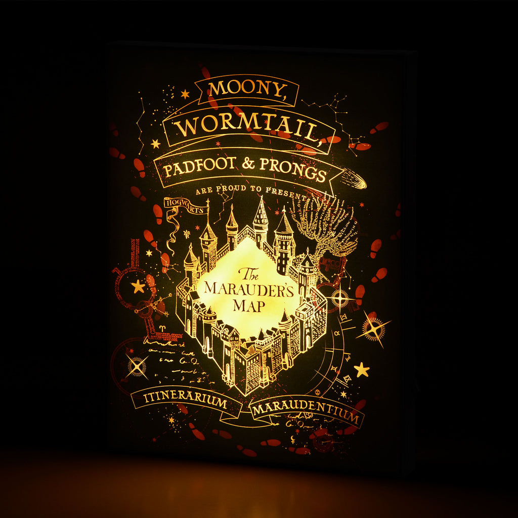 Productafbeelding Harry Potter - Marauder's Map Wandafbeelding met Licht