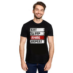 Productafbeelding Daily Routine T-shirt voor anime fans zwart
