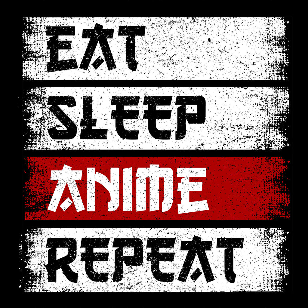 Productafbeelding Daily Routine T-shirt voor anime fans zwart