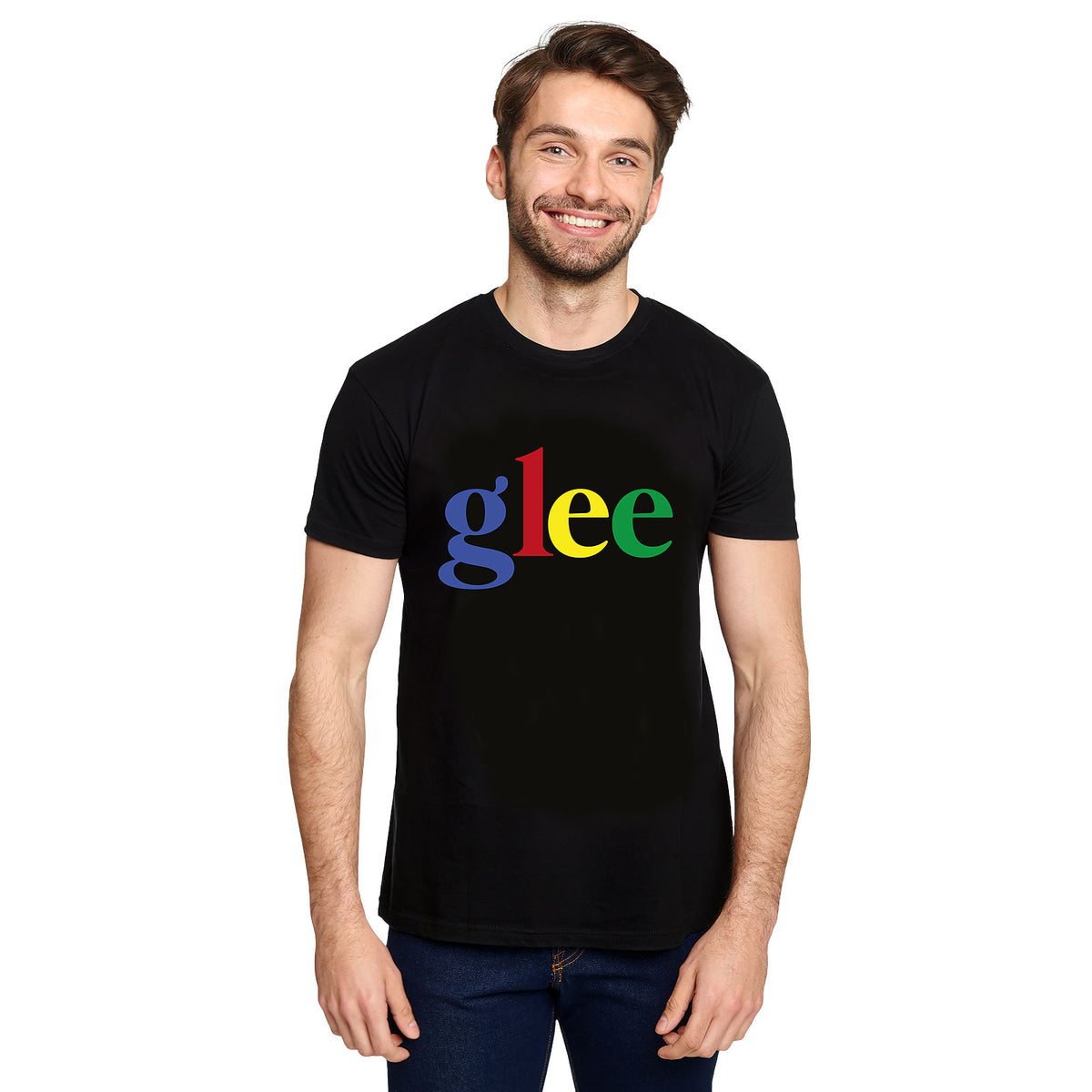 Productafbeelding Kleurcode Logo T-shirt voor Glee Fans Zwart