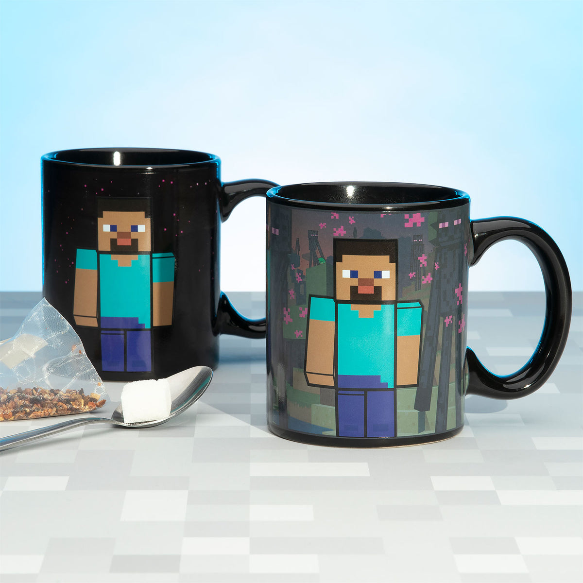 Productafbeelding Minecraft - Steve en Alex Thermisch Effect Mok