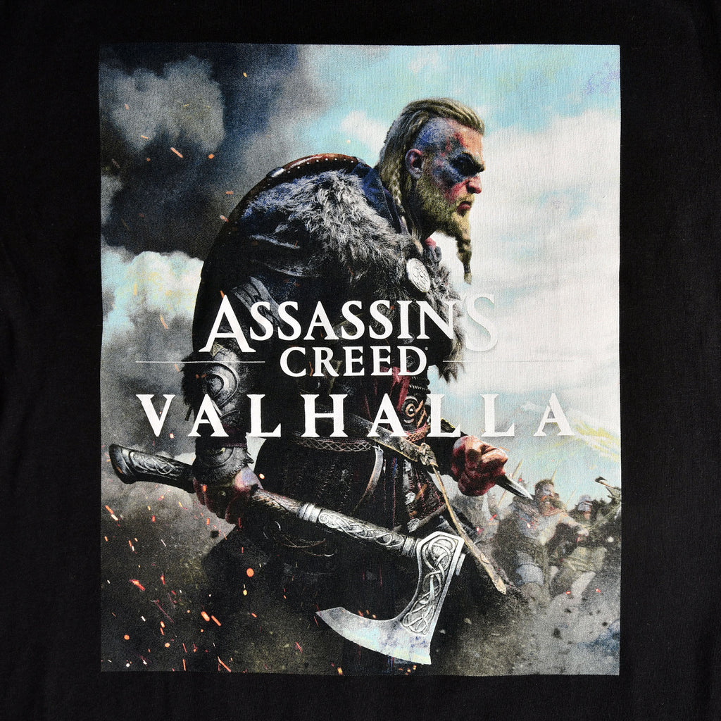 Productafbeelding Assassin's Creed - Valhalla Cover T-Shirt Zwart