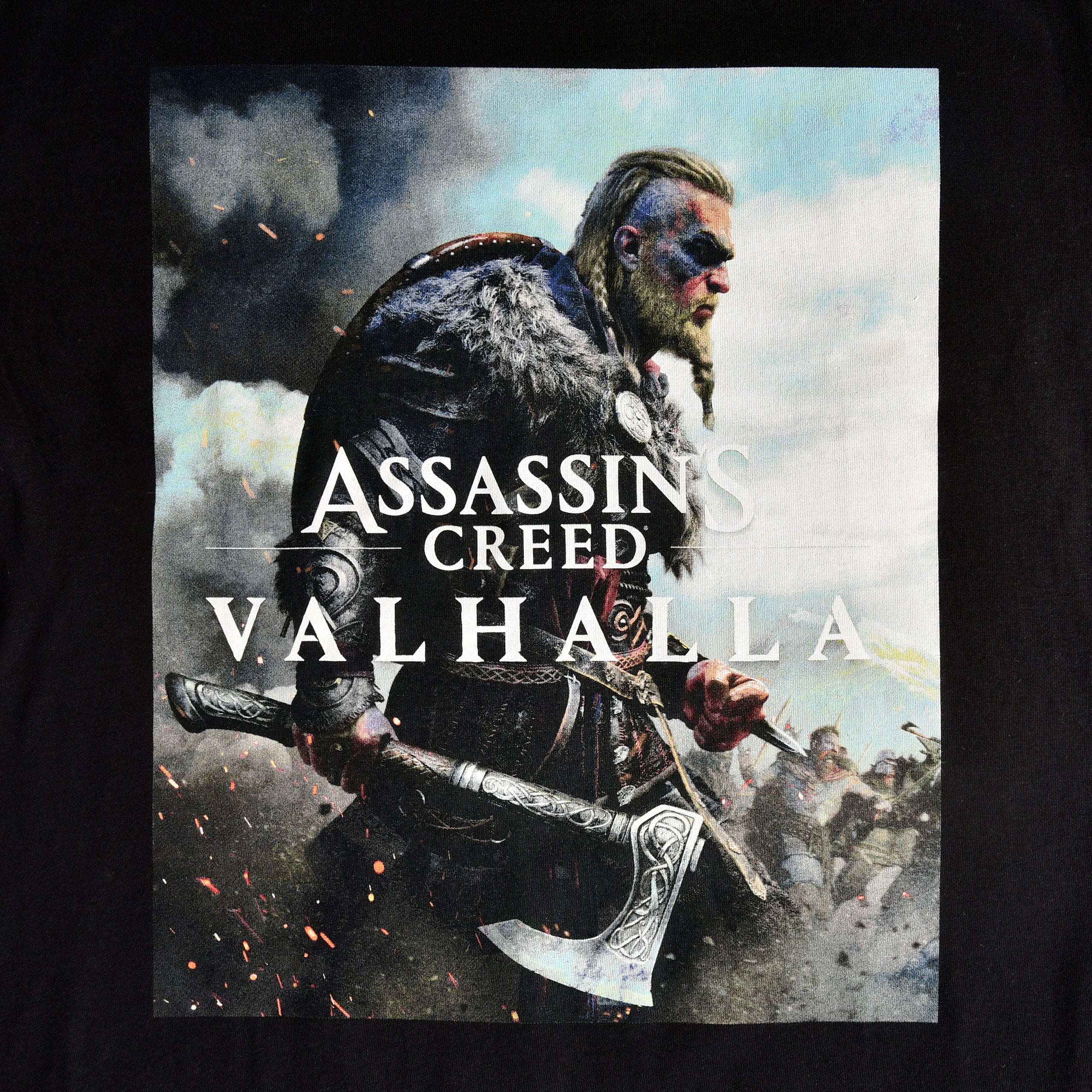 Productafbeelding Assassin's Creed - Valhalla Cover T-Shirt Zwart