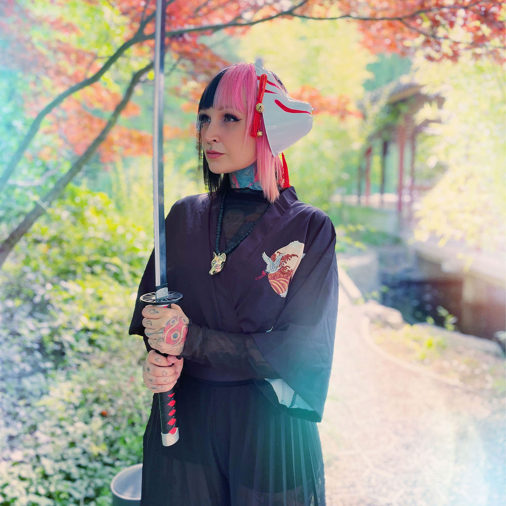 Productafbeelding Tanjiro Kamado Katana Replica met Schede voor Demon Slayer Fans