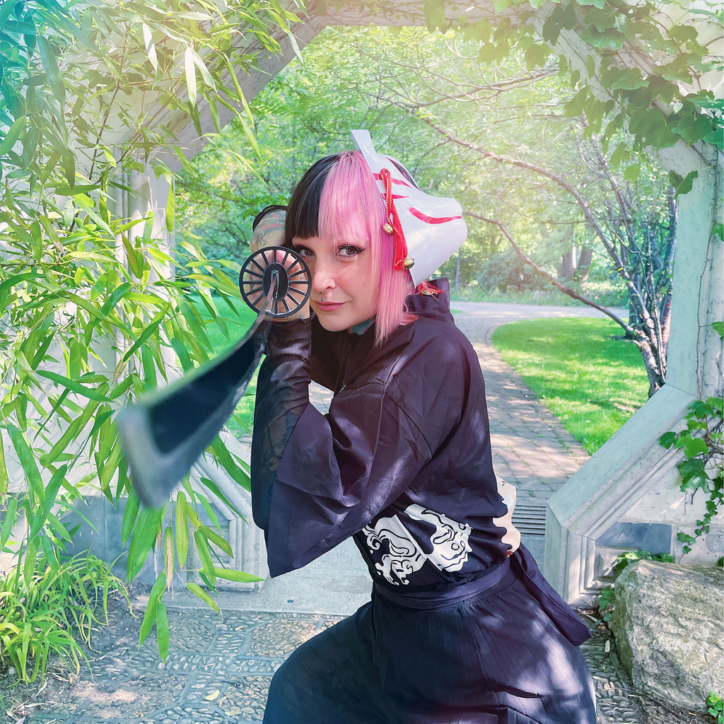 Productafbeelding Tanjiro Kamado Katana Replica met Schede voor Demon Slayer Fans