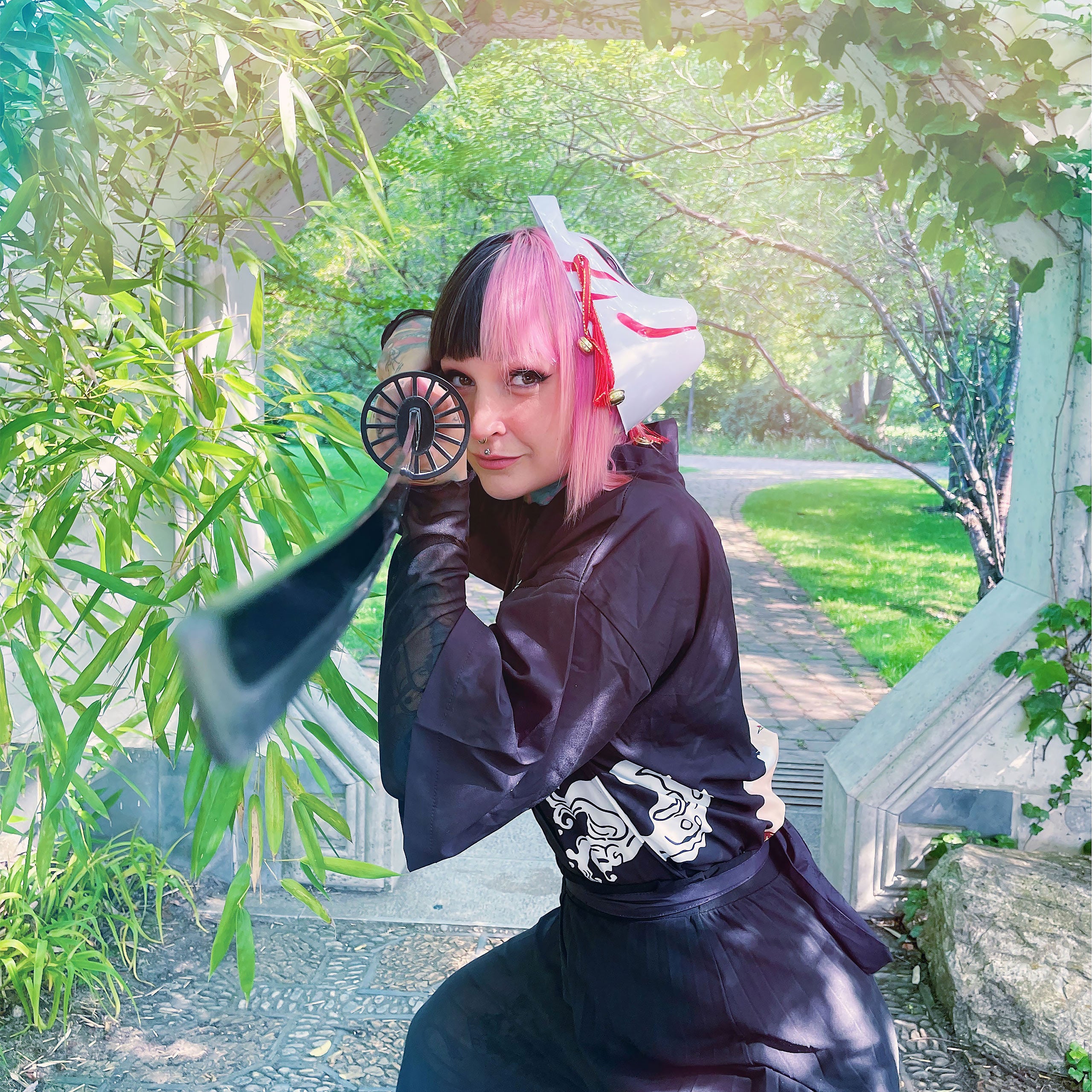 Productafbeelding Tanjiro Kamado Katana Replica met Schede voor Demon Slayer Fans