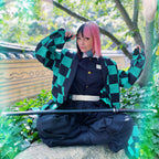 Productafbeelding Tanjiro Kamado Katana Replica met Schede voor Demon Slayer Fans