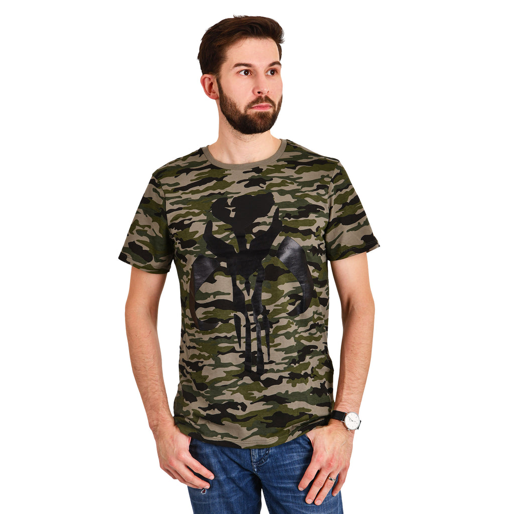 Productafbeelding The Mandalorian Camouflage Logo T-Shirt - Star Wars