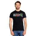 Productafbeelding Marvel - Comic Strip Logo T-shirt zwart